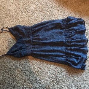Blue,flowy hollister tank top dress.
